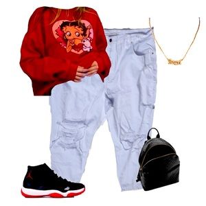 New! White Distressed American Eagle Jeans